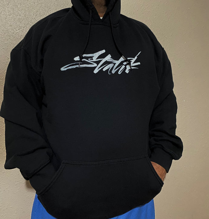 BLACK STATIK HOODIE