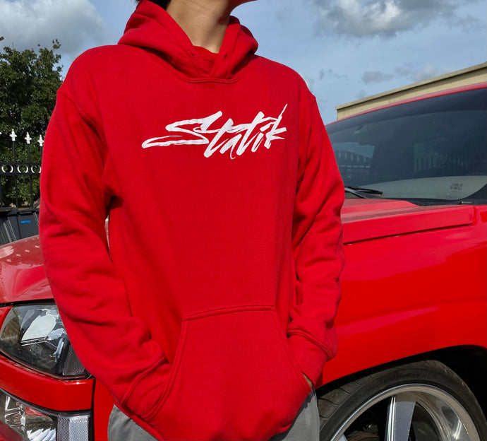 RED STATIK HOODIE