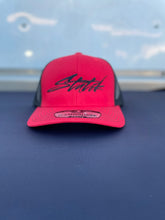 Load image into Gallery viewer, RED ON BLACK STATIK HAT
