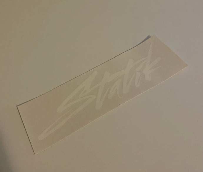 White Statik Decal